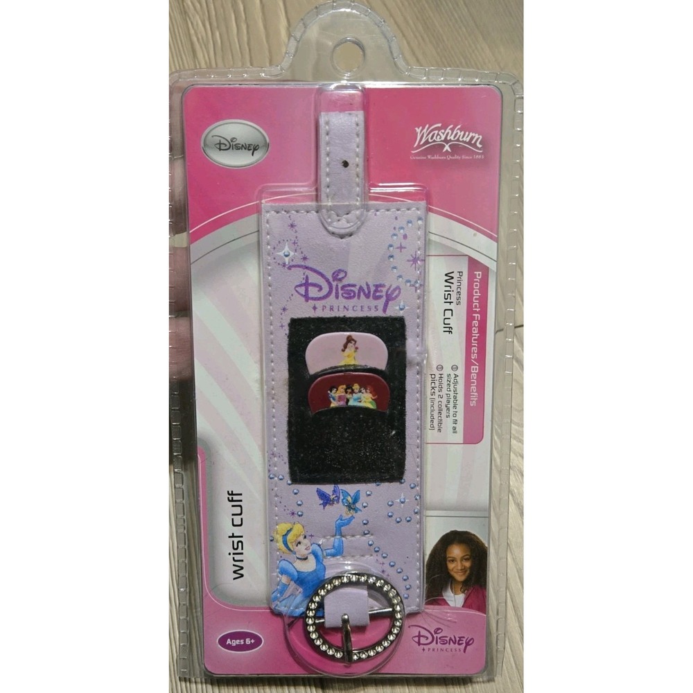 New Disney Princess & Washburn Guitar Collab‎ Wrist Cuff Bracelet Picks
